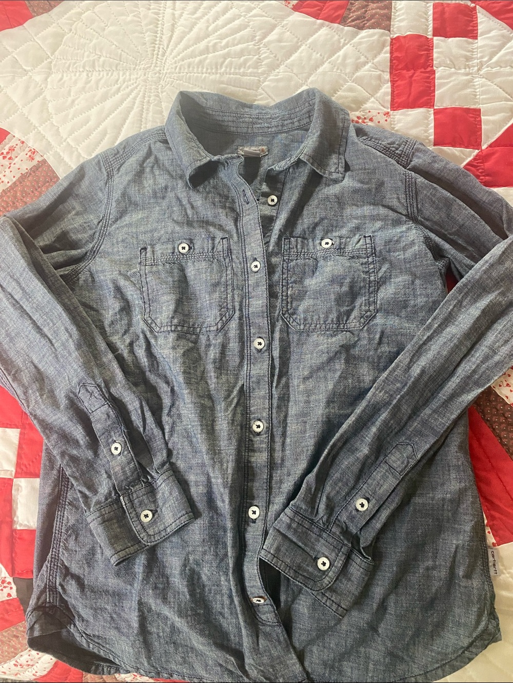 Carhartt Indigo Chambray Button-Front Shirt